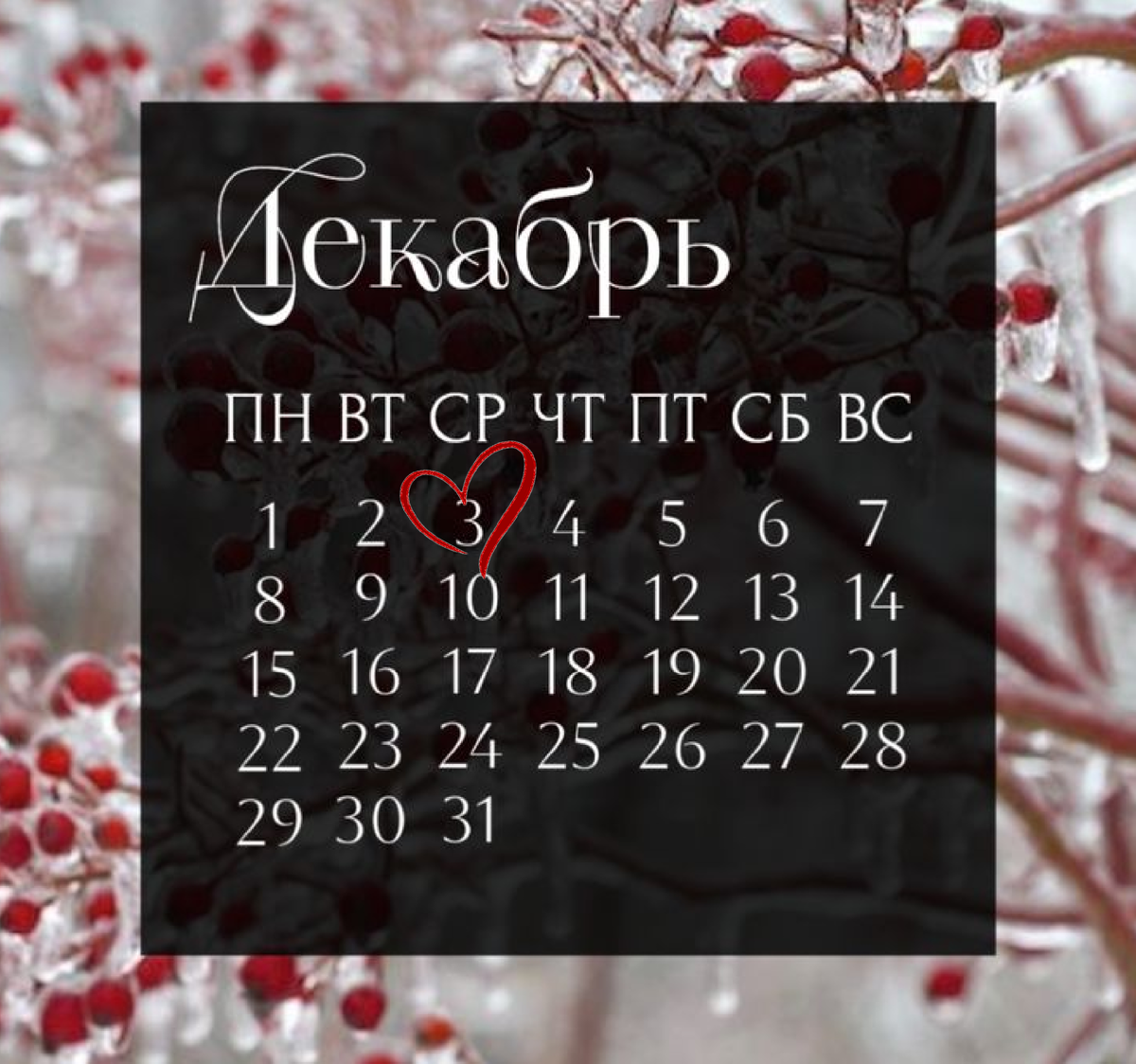 3 December