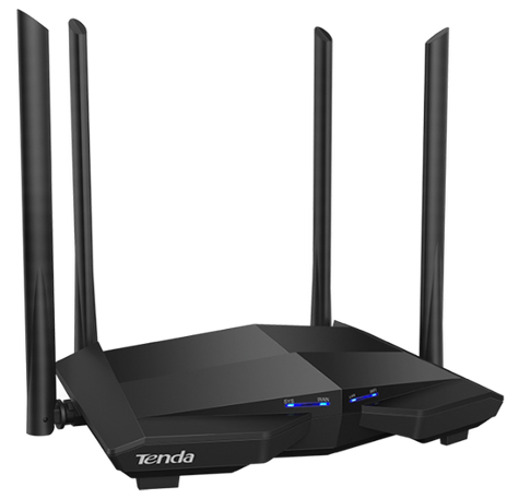 Tenda AC10. Двухдиапазонный гигабитный Wi-Fi маршрутизатор, оснащенный процессором 1 ГГц, 4-мя гигабитными портами и мощными антеннами 6дБи для лучшего проникновения сигнала сквозь стены. 