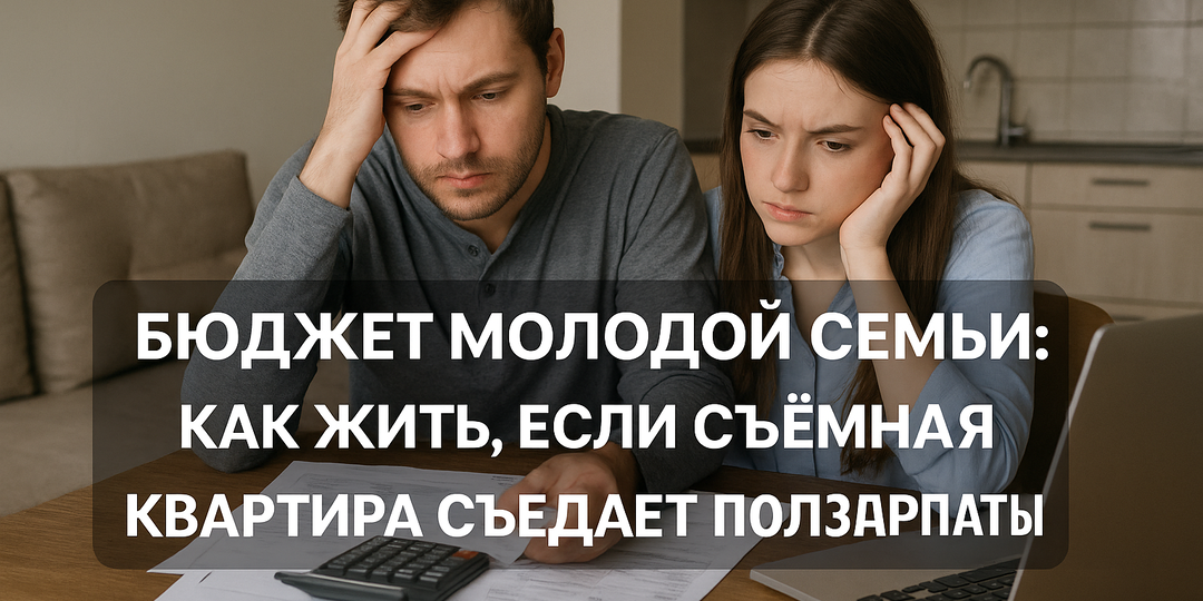 Бюджет молодой семьи: как жить, если съёмная квартира съедает ползарплаты?