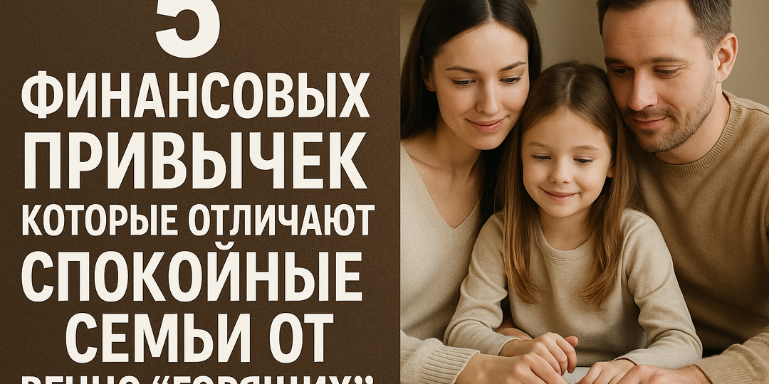 5 финансовых привычек, которые отличают спокойные семьи от вечно “горящих”