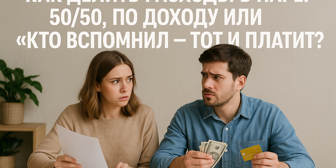 Как делить расходы в паре: 50/50, по доходу или “кто вспомнил — тот и платит”?