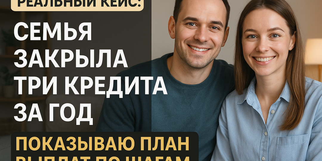 Реальный кейс: семья закрыла три кредита за год — показываю план выплат по шагам