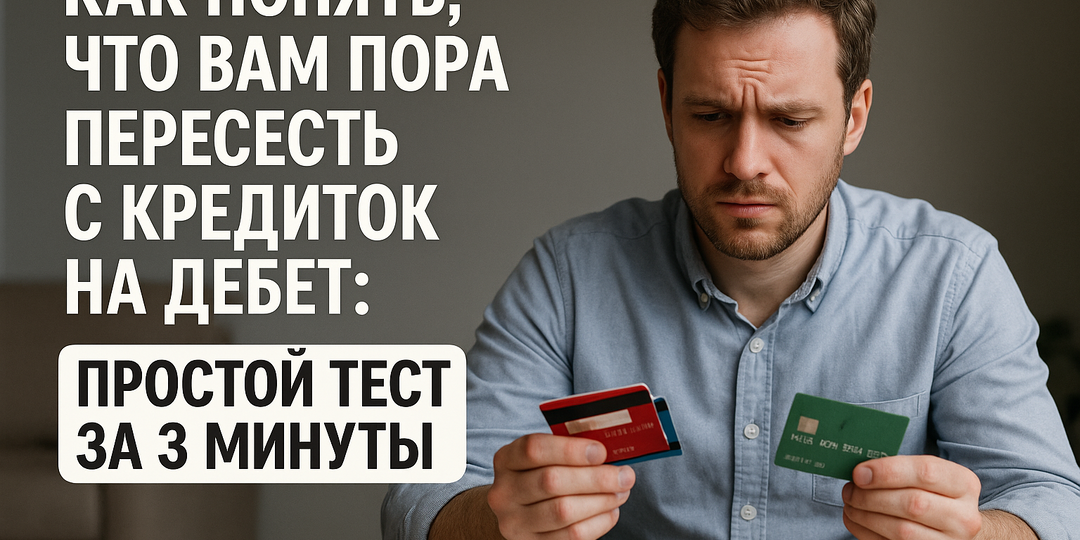 Как понять, что вам пора пересесть с кредиток на дебет: простой тест за 3 минуты