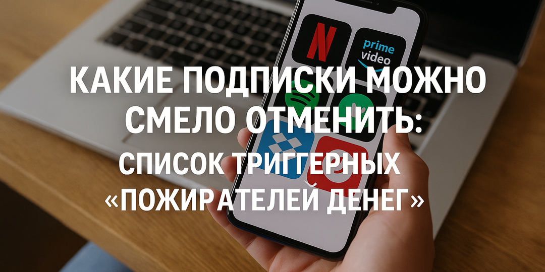 Какие подписки можно смело отменить: список триггерных “пожирателей денег