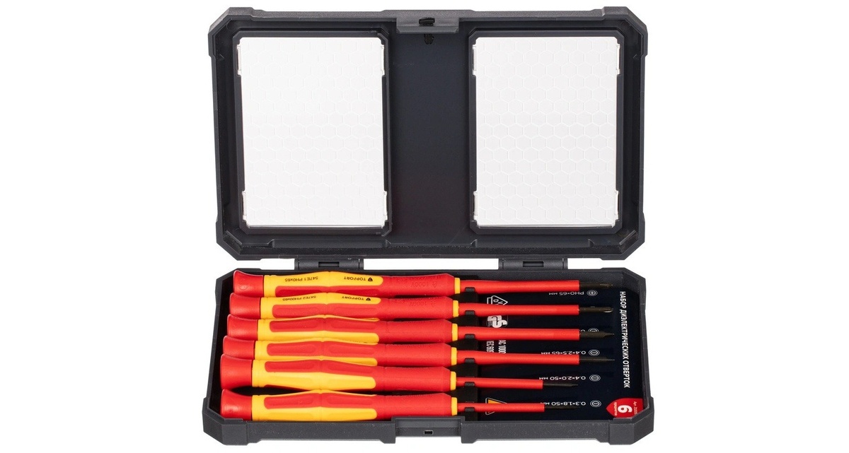 Для отверток есть удобный компактный кейс, чтобы хранить инструменты в одном месте и быстро найти нужные