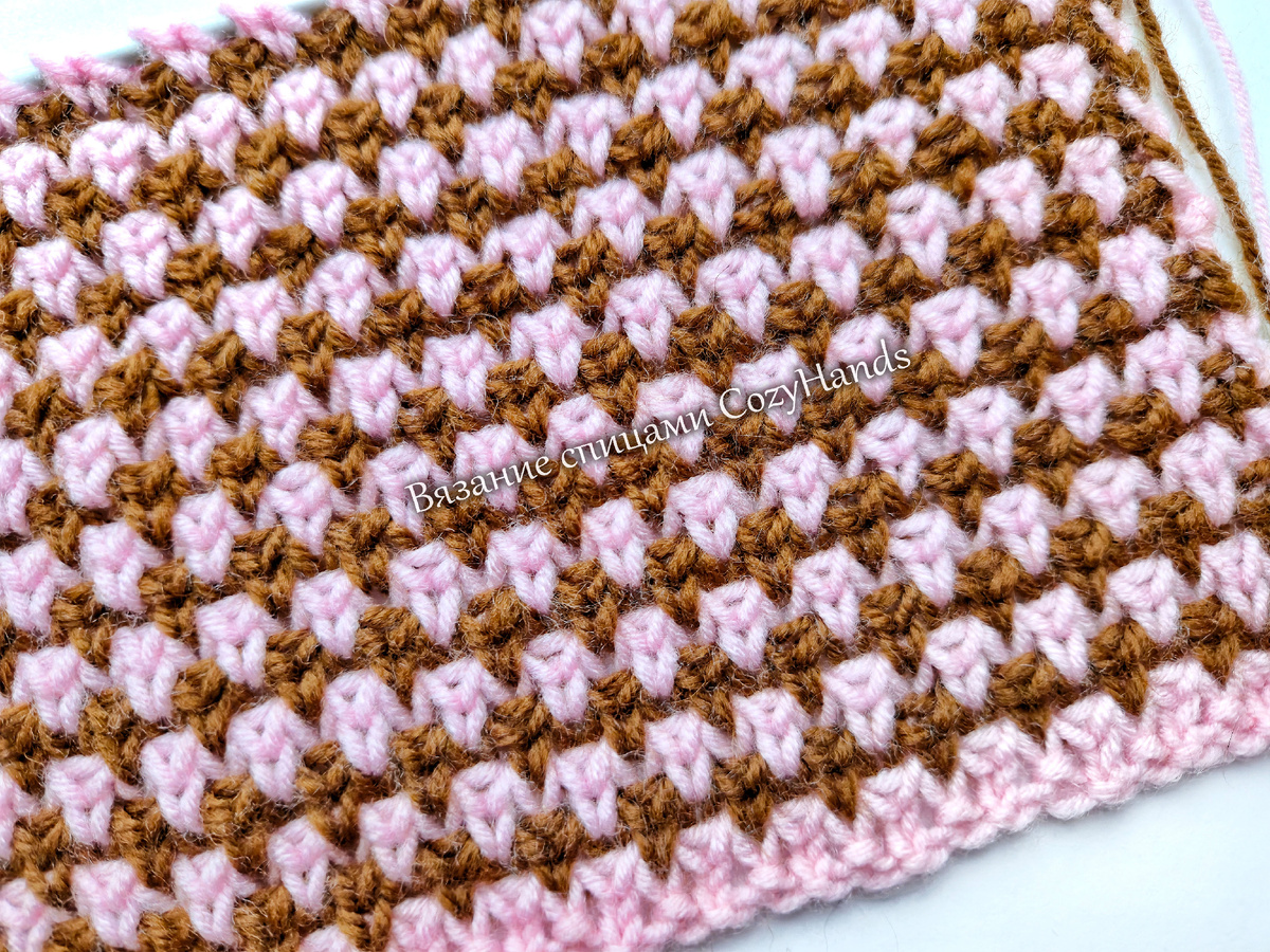 Красивый узор для вязания многих женских, мужских и детских изделий