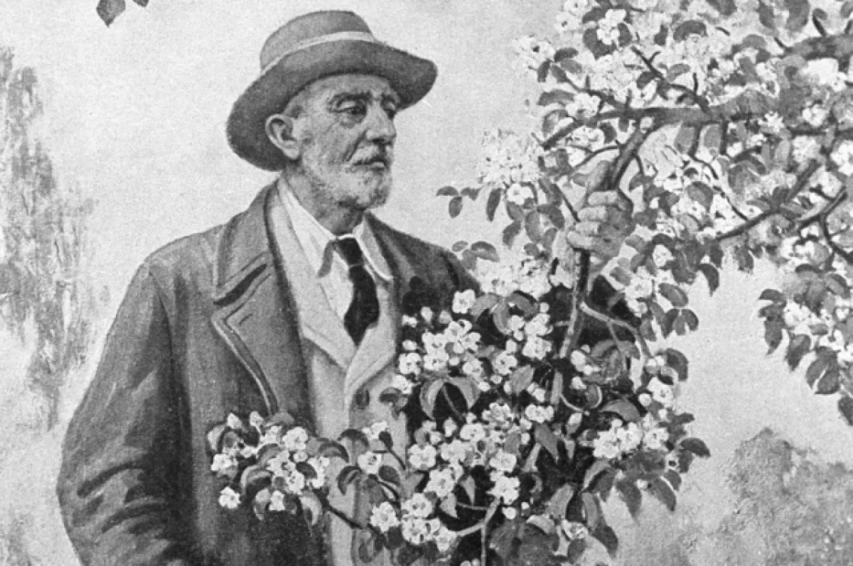    Портрет русского биолога Ивана Мичурина работы неизвестного художника.