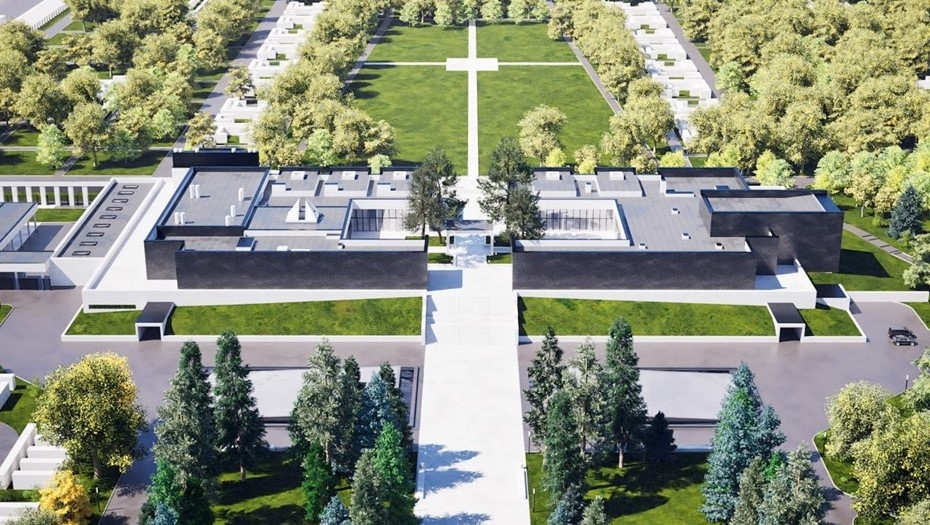    Проектная иллюстрация крематория на Шафировском проспекте в Петербурге. Автор фото: КГА