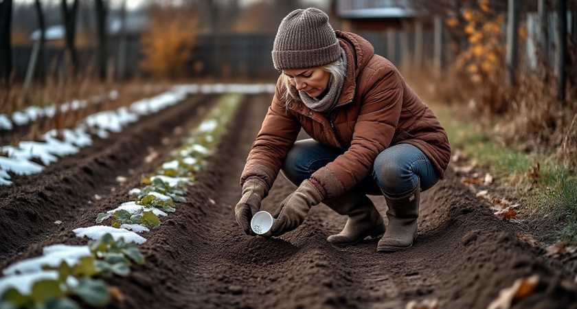    Раскидываю 1 пачку копеечной крупы по грядкам - земля как плодородный чернозём. Навоз больше не покупаю