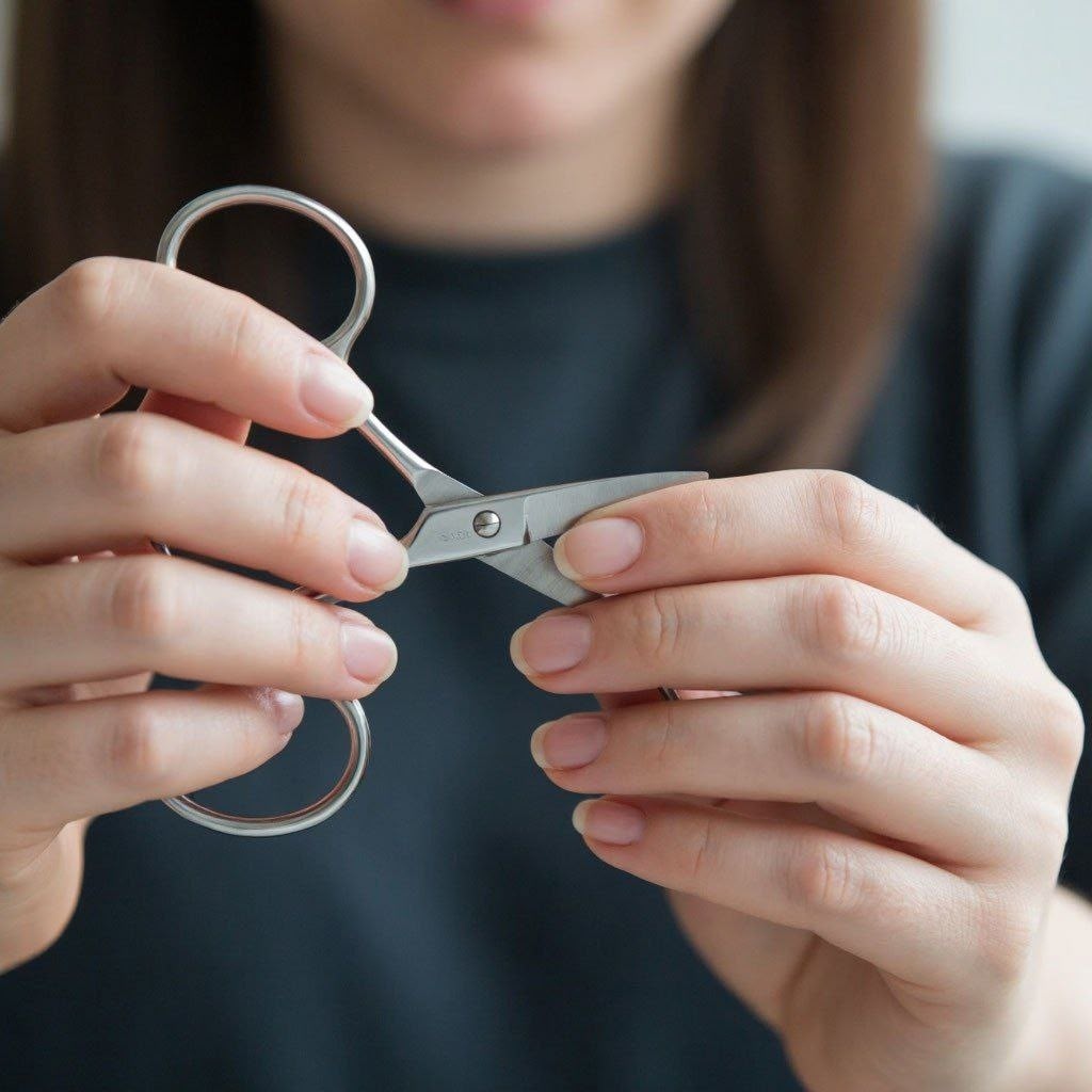 Вот такими ножницами орудовала школьница