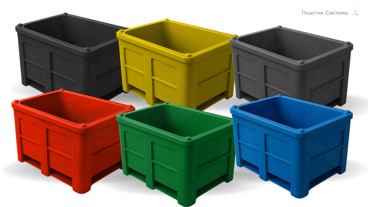 Разнообразие цветов паллет-боксов