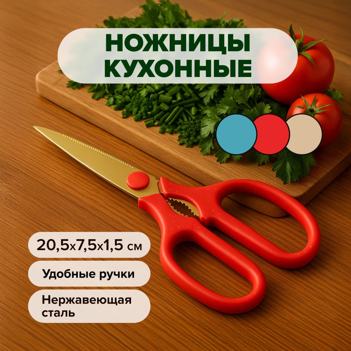 Кухонные ножницы (133 рубля) ЛК: 5021703