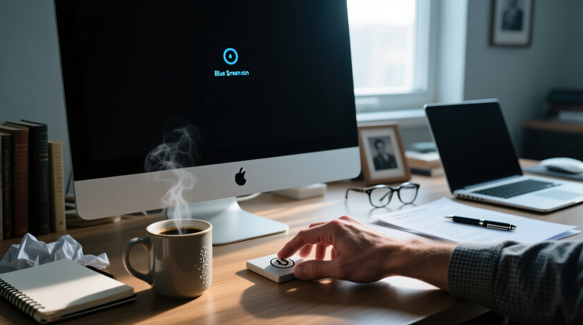 Утренний ритуал прерван цифровой тишиной. Технологический сбой ставит под угрозу рабочие дедлайны и доступ к информации.