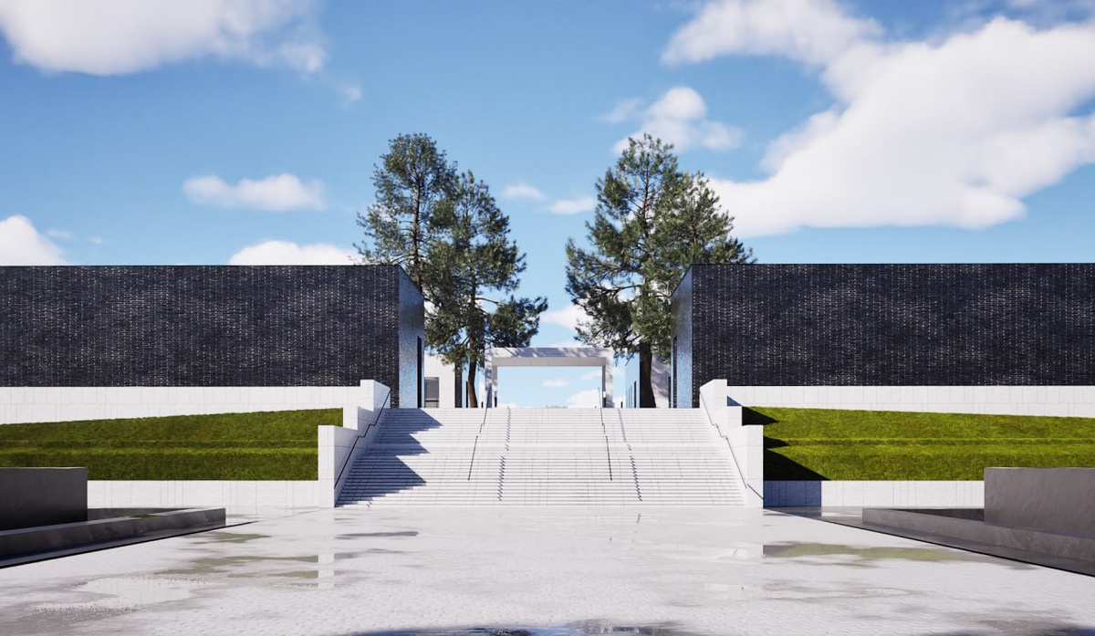 Автор фото: КГА. Проектные иллюстрации крематория на Шафировском проспекте.
