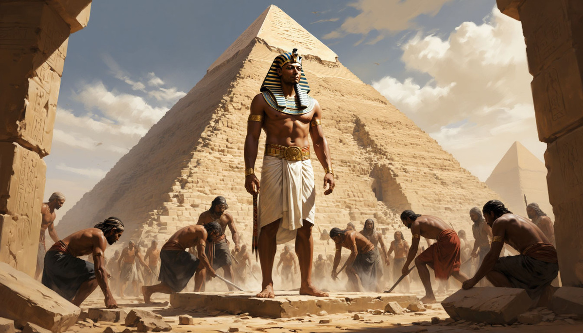 Фараон верил в это свято — и потому гнал нас вперёд, не щадя ни сил, ни жизней — он мечтал стать повелителем всего мира... Изображение: Алиса AI
