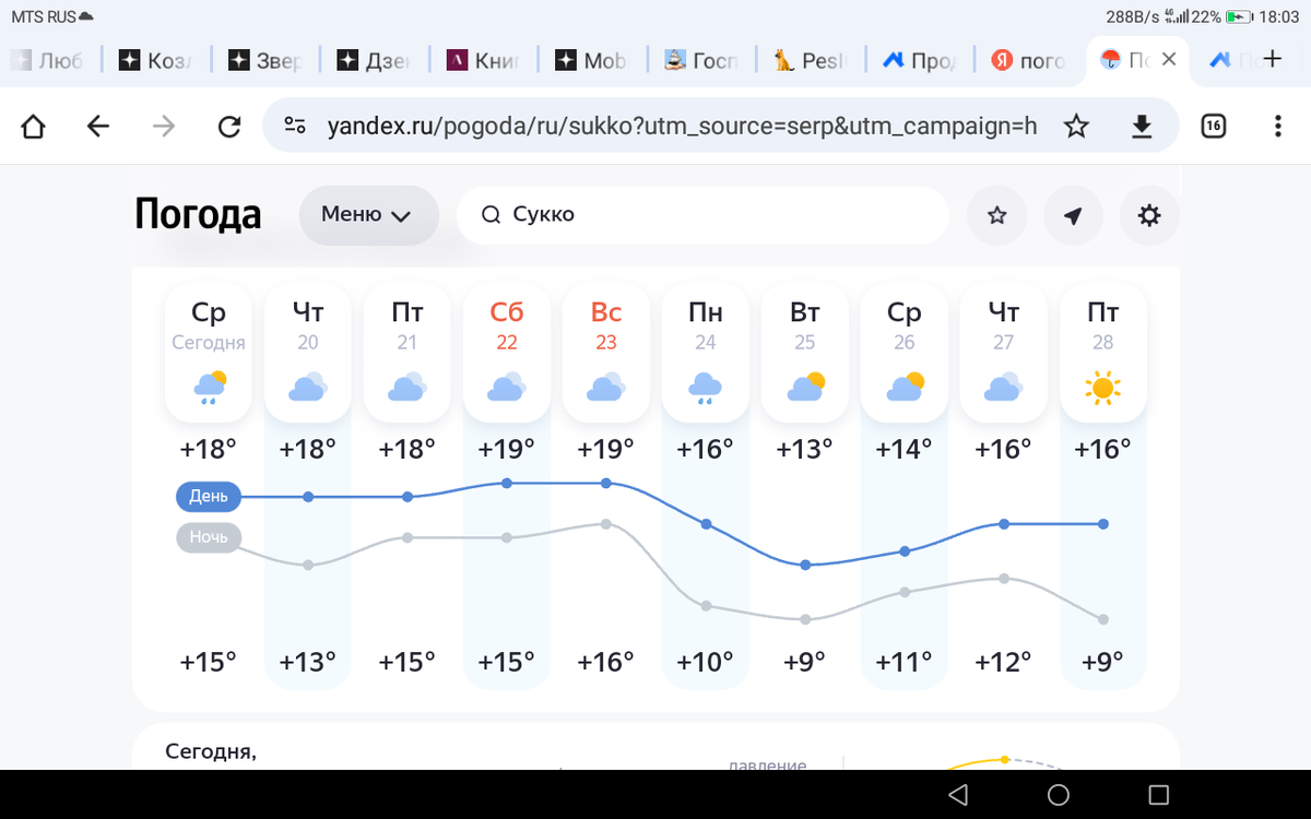 Погоды наши. До конца недели тепло