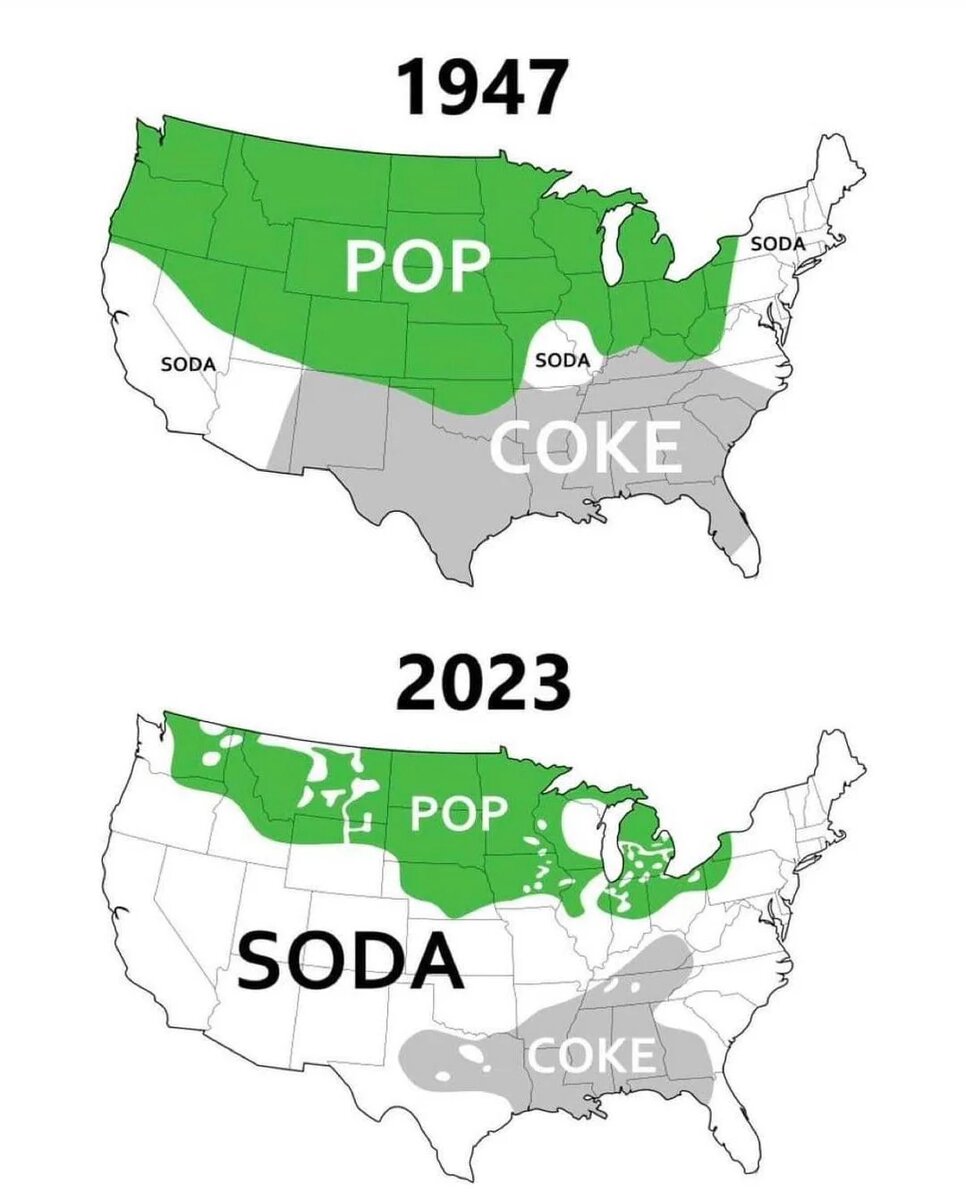 Soda 1947 vs. 2023