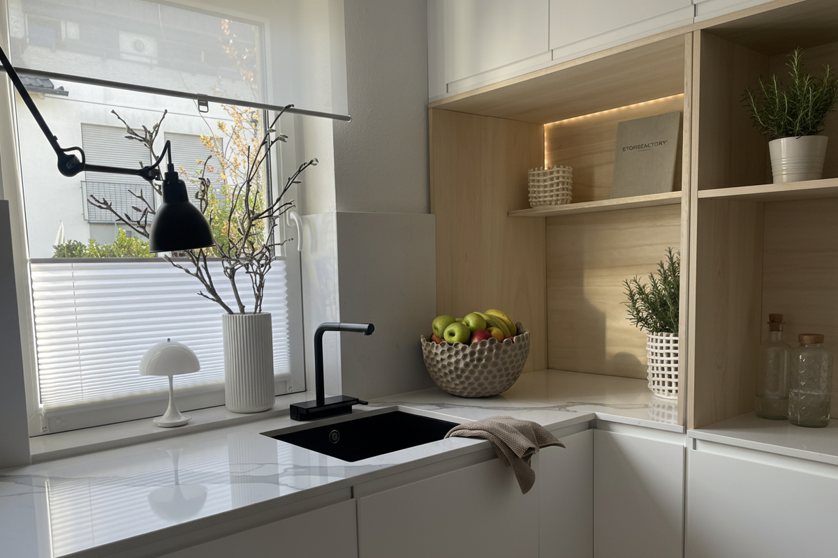 Столешница Calacatta от Quantra Quartz