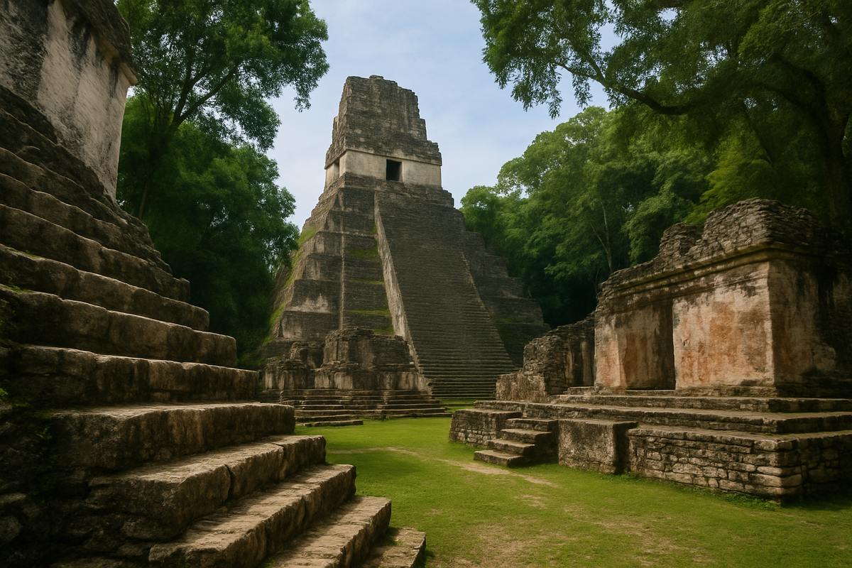 Майский храм, затерянный в джунглях