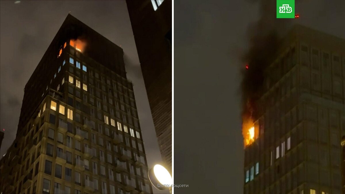    Элитный ЖК загорелся в центре Москвы