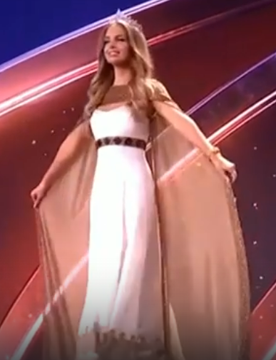 Анастасия Венза/ Скриншот трансляции конкурса «Мисс Вселенная»