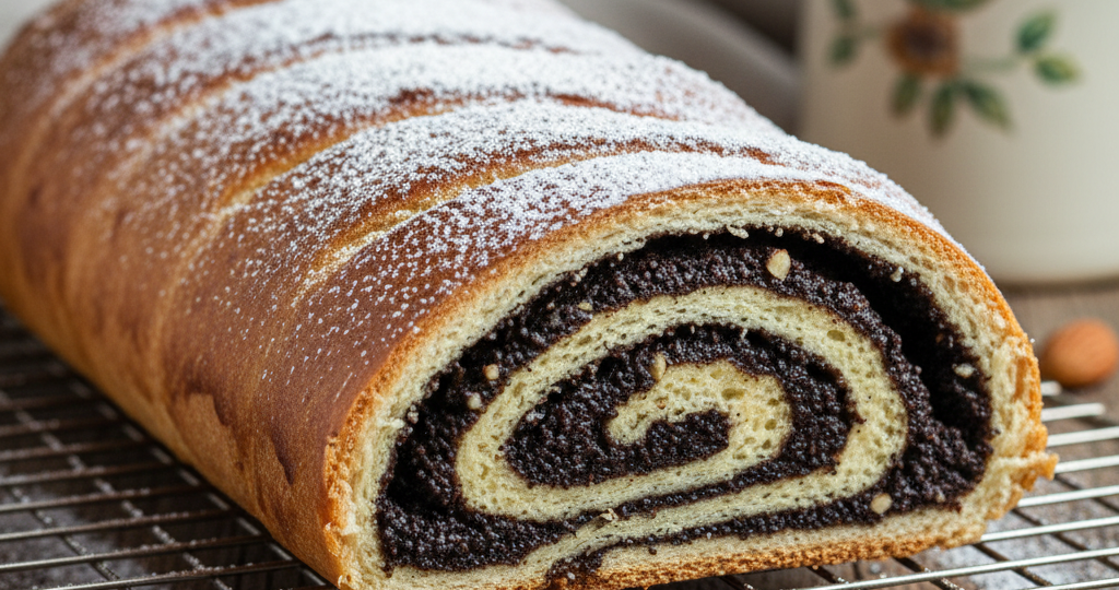 Дрожжевой рулет с маковой начинкой (Маковник)