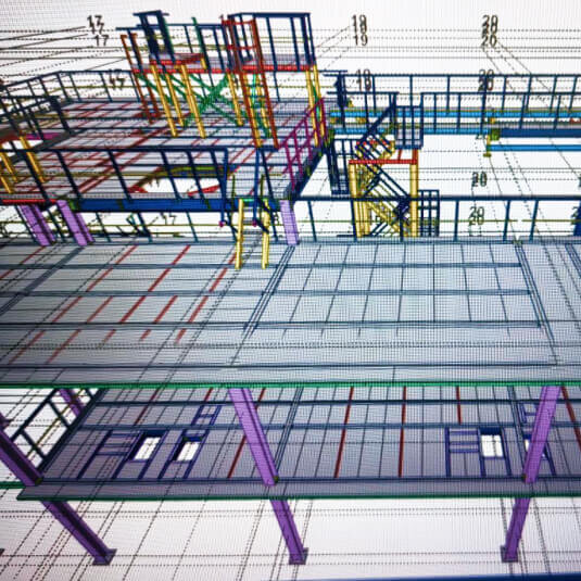 Разработка разделов КМ и КМД в программе Tekla Structures