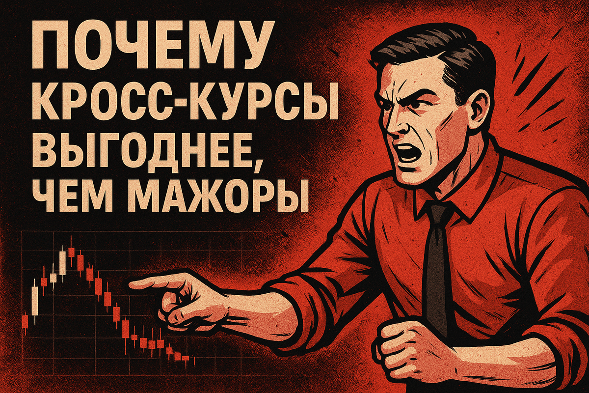 

Почему кросс-курсы торговать выгоднее, чем мажоры?

Если ты давно крутишься на FX, то уже наверняка заметил: мажоры — это огромная очередь трейдеров, где каждый пытается урвать свой пункт. EUR/USD, GBP/USD, USD/JPY — толпа, шум, куча ложных движений и постоянная борьба с новостями по доллару, от которых рынок дергается как будто на кофеине.
Кроссы же — это совсем другая кухня.

Во-первых, в кроссах нет прямой зависимости от доллара. А это значит меньше хаоса, меньше случайных импульсов и больше «чистой» логики движения. Валютные пары типа EUR/AUD, GBP/CAD, AUD/JPY гораздо лучше отражают реальные силы между конкретными экономиками. Ты видишь, кто сильнее, кто слабее — и торгуешь идею, а не нервы рынка.

Во-вторых, кроссы часто дают шикарные тренды. Трендовость там выше, чем в мажорах, потому что каждая экономика движется своим циклом. Например, когда одна страна поднимает ставки, а другая топит в рецессию — тренд тянется неделями. В мажорах такие подарки бывают реже: доллар всё время вмешивается и ломает картинку.

В-третьих, кроссы куда честнее на уровнях. Они аккуратнее отрабатывают сопротивления и поддержки, меньше «вылизывают» стопы, потому что в них нет той толпы алгоритмов, которые постоянно охотятся за ликвидностью на мажорах. Для трейдера это золото: поставил уровень — получил реакцию.

Наконец, кросс-курсы открывают больше стратегий. Кто-то торгует разнонаправленные экономики, кто-то играет на дифференциале ставок, кто-то берет волатильные пары и работает внутри дня. Гибкость выше — возможностей больше.

Вывод простой: если хочешь менее нервного, более логичного и предсказуемого движения — кроссы дадут фору мажорам. Они чище, техничнее и чаще благодарят трейдера за грамотный анализ. Будущее трейдинга точно не только в классике — кросс-курсы уже давно стали ареной, где опыт и логика работают лучше, чем хайп или новости.