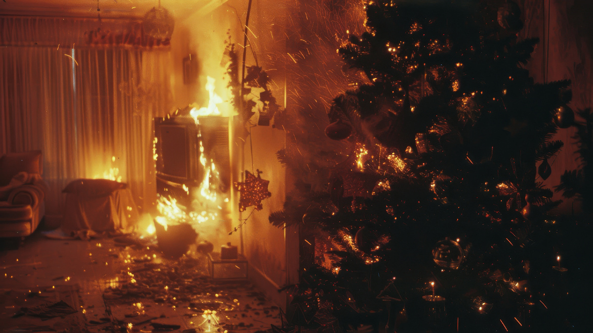 Фотография пожара в квартире