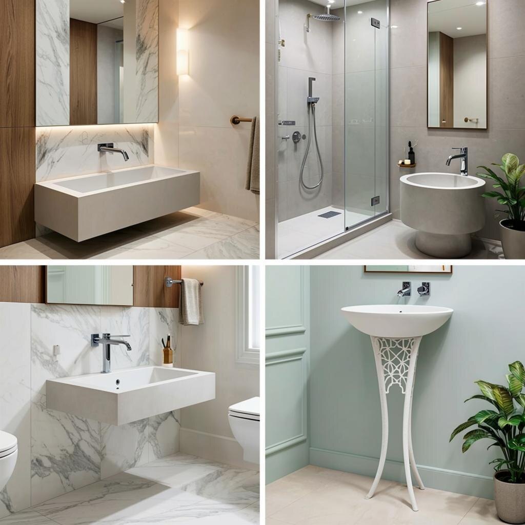 умыальники из микроцемента