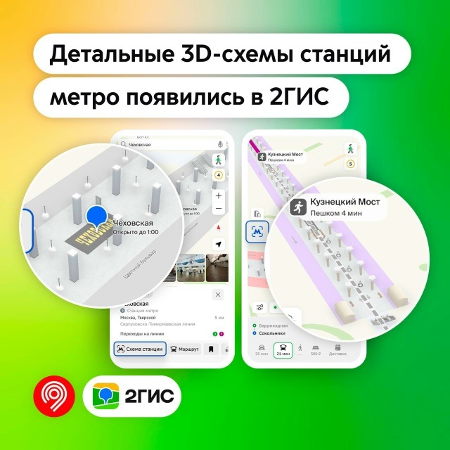 📸 1.1: инфографика 2ГИС с примером новых схем.