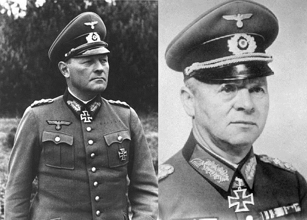 Генерал-полковник Гёпнер и генерал танковых войск Штумме. Фото из открытых источников