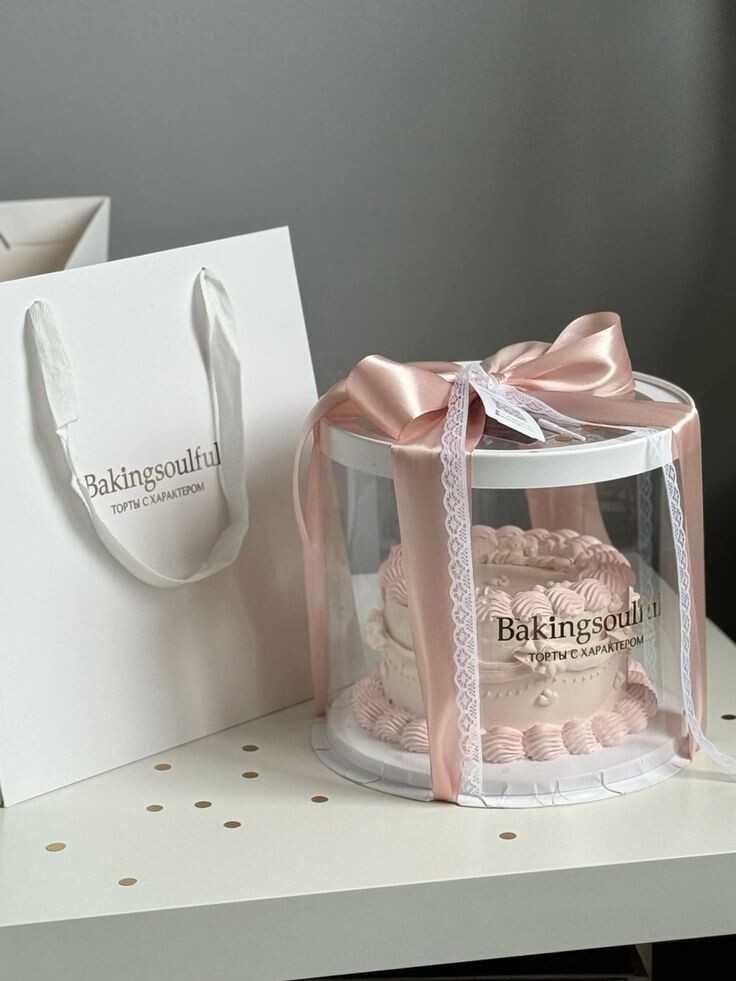 круглые прозрачные коробки  (фото ru.pinterest.com)