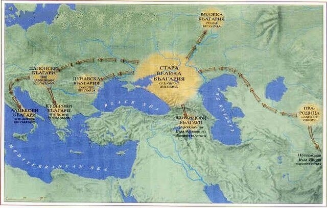Последующие миграции булгар в Европу. Фото из свободных источников в Интернете.