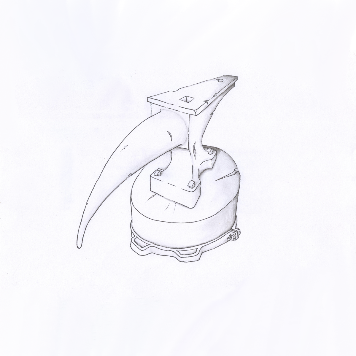 Усталая наковальня нарисована автором, как и все другие рисунки тут