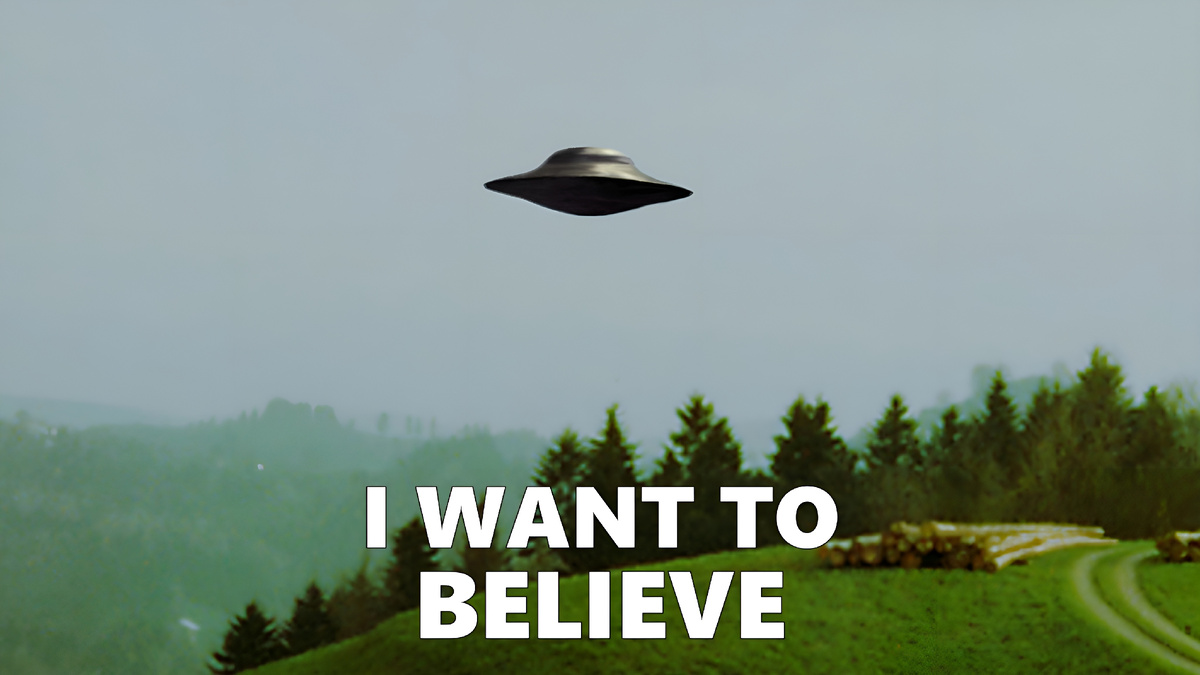 Плакат «I Want to Believe» стал символом философии сериала