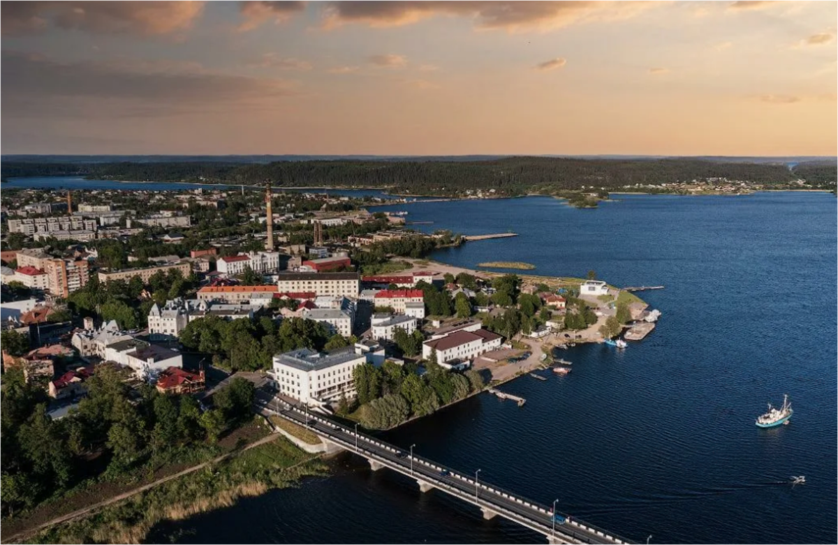 Вид на Сортавалу с высоты птичьего полёта. Фото с сайта immunocap.ru