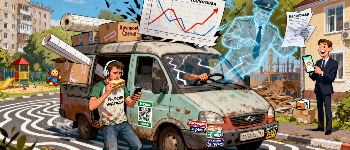 ...или три паллеты с гипсокартоном на строящийся объект.