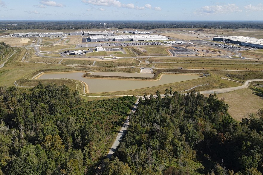    На фото: новый батарейный завод TBMNC, расположенный в Северной Каролине