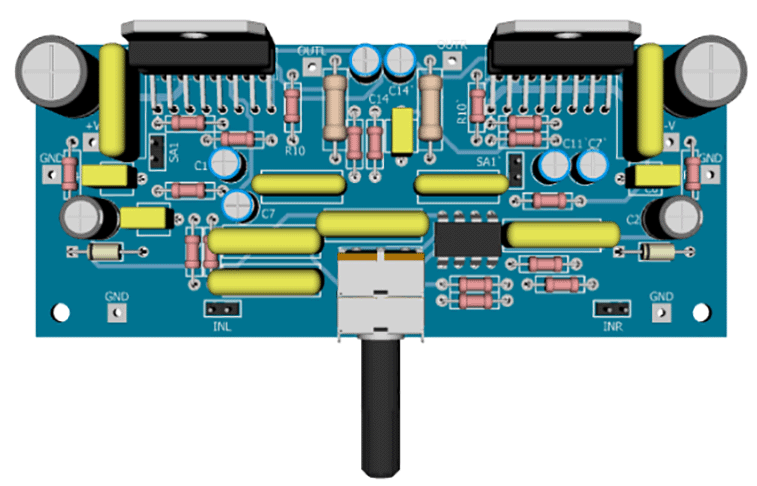 Стерео усилитель TDA7294 + NE5532