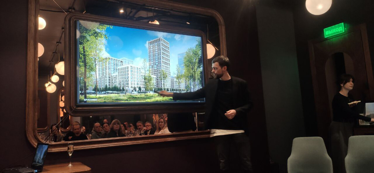    Сергей Гапоненко презентовал концепцию проекта «Город на озере». Фото автора