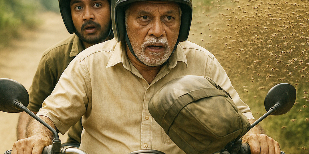 Пчёлы до смерти зажалили пожилого мужчину, ехавшего на мотоцикле