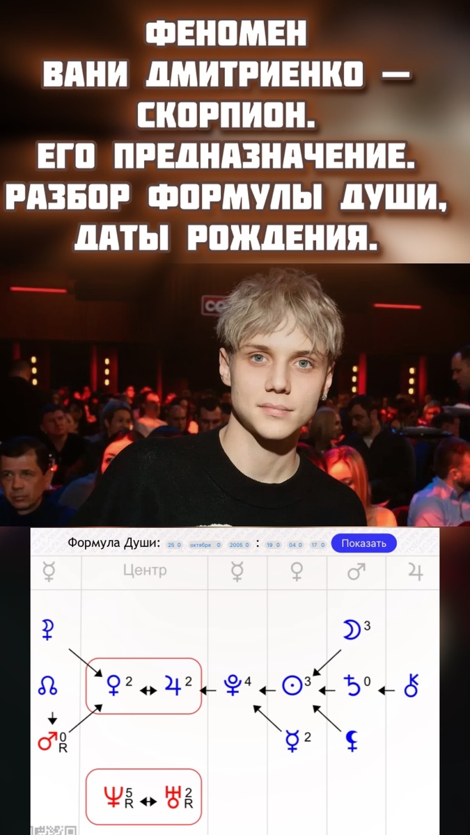Феномен Вани Дмитриенко — Скорпион♏️
Его предназначение. Разбор Формулы Души, Даты рождения. 