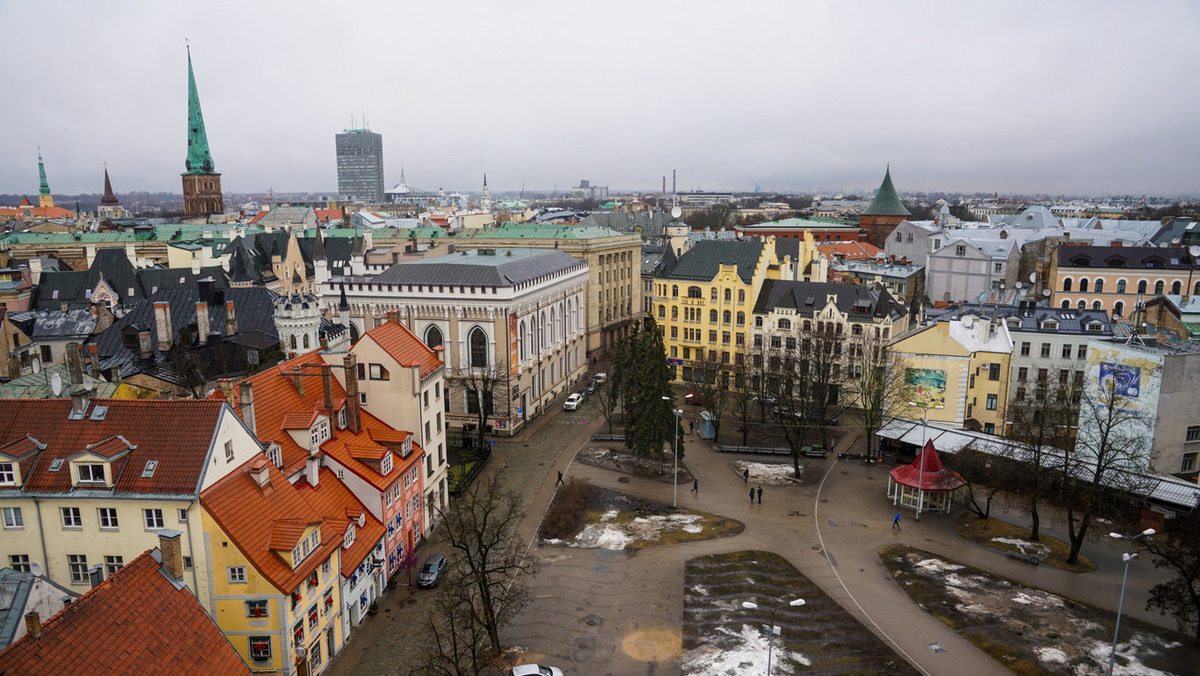 Вид на площадь Ливу в Риге © Sputnik
