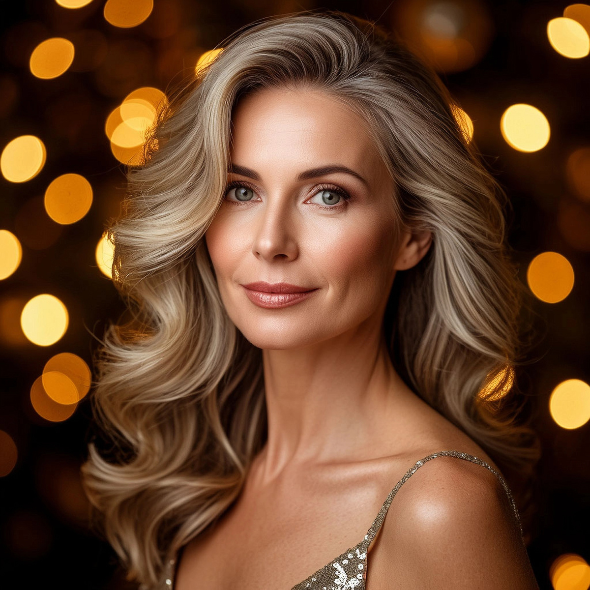 Мягкие объемные волны, легкий блеск волос