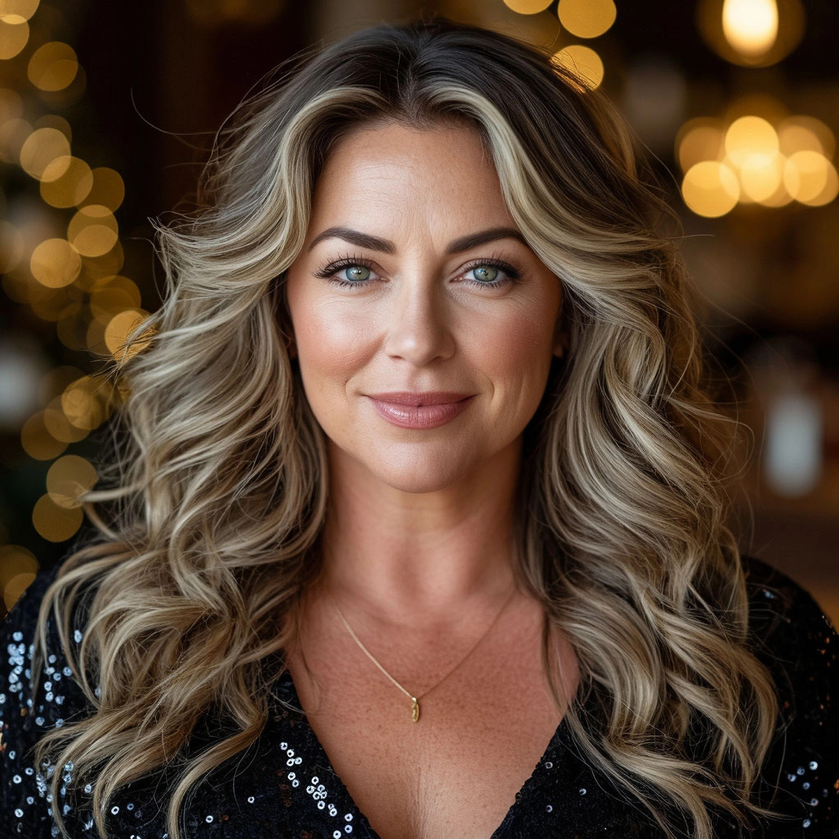 Естественные волны сделанные на утюжок