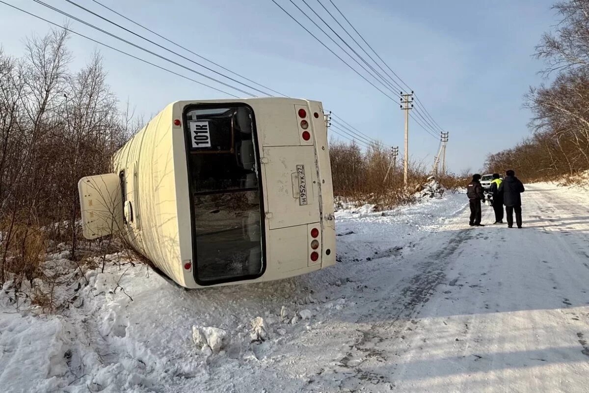    Раскрыты подробности аварии с перевернувшимся автобусом в Хабаровском крае
