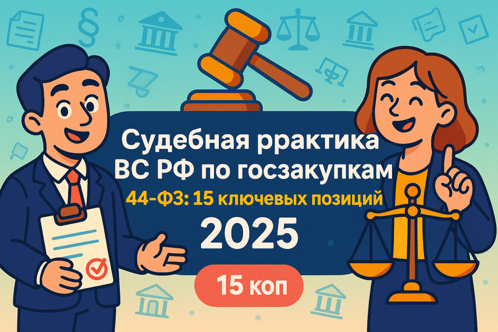    Судебная практика ВС РФ по госзакупкам 44-ФЗ: 15 ключевых позиций 2025