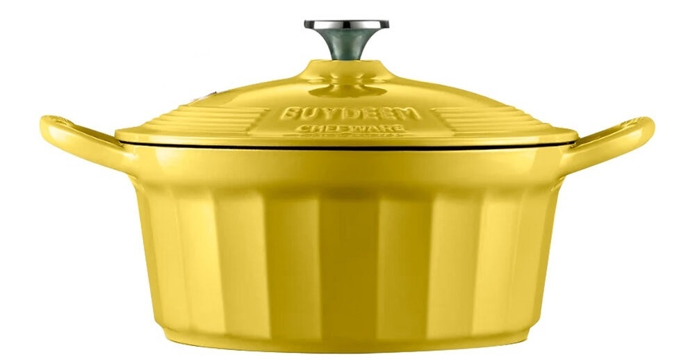 Эмалированная чугунная кастрюля BUYDEEM