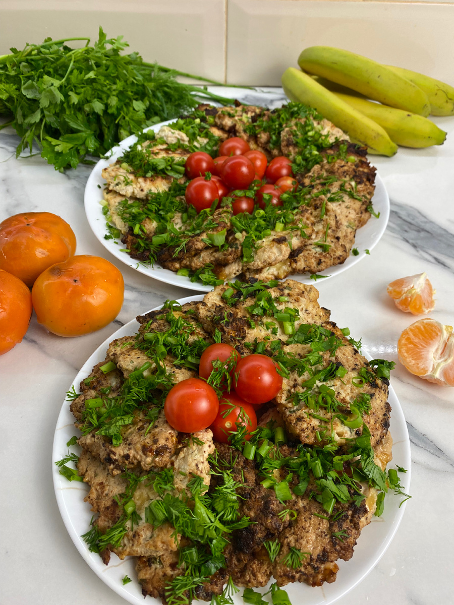 Куриные оладьи с кабачком без муки.